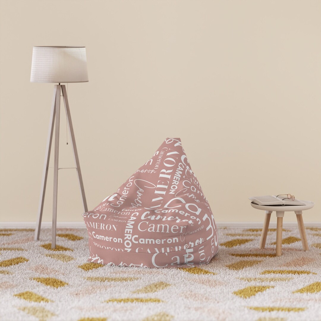 Personalized Name Bean Bag Chair Cover Custom Bean Bag Chair Etsy