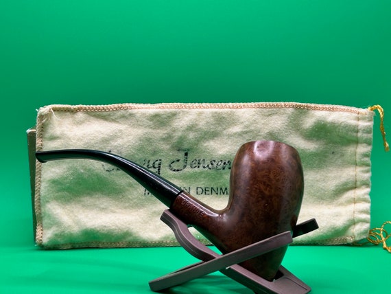 1970’s Kronenfilter HB タバコ ビンテージ ペンホルダー Rare Georg Jensen Orange (model 270) Pickaxe Pipe W/ White GJ