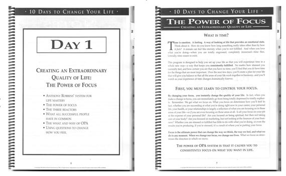 Time of Your Life by Tony Robbins - Etsy