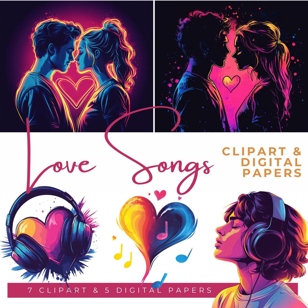 Love Song Clipart, Couple in Love