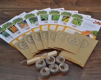 Letterbox Vegetable Seed Kit | Gardening Box | Grow your own Vegetables | Vegetable Varieties | Allotment | Sustainable | Gift