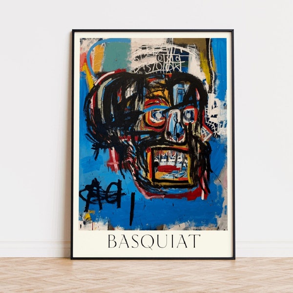 BASQUIAT Painting Poster Print Andy Wharol 70s Aesthetics Wall Art