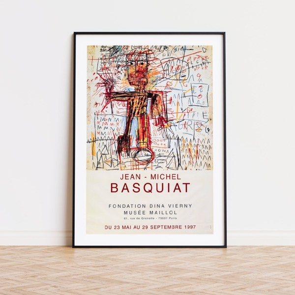 BASQUIAT Jean-Michel - Andy WARHOL Vintage Affiche Illustration Poster Print Aesthetics Wall Art