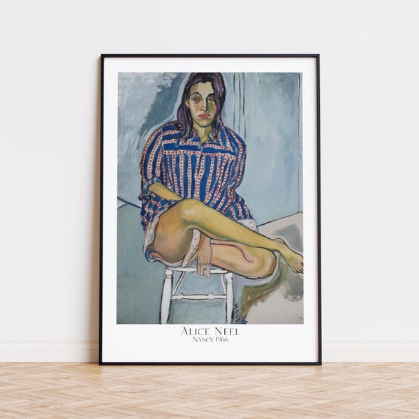 Alice Neel - Nancy [1966] - Museum Affiche Poster Print Aesthetics Wall Art