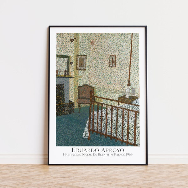 Eduardo Arroyo - Chambre natale à Blenheim Palace [1969] - Museum Affiche Poster Print Aesthetics Wall Art