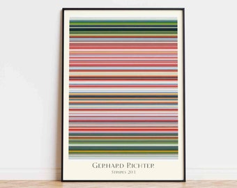 GERHARD RICHTER - Stripes 2011 - painting Poster Print Aesthetics Wall Art