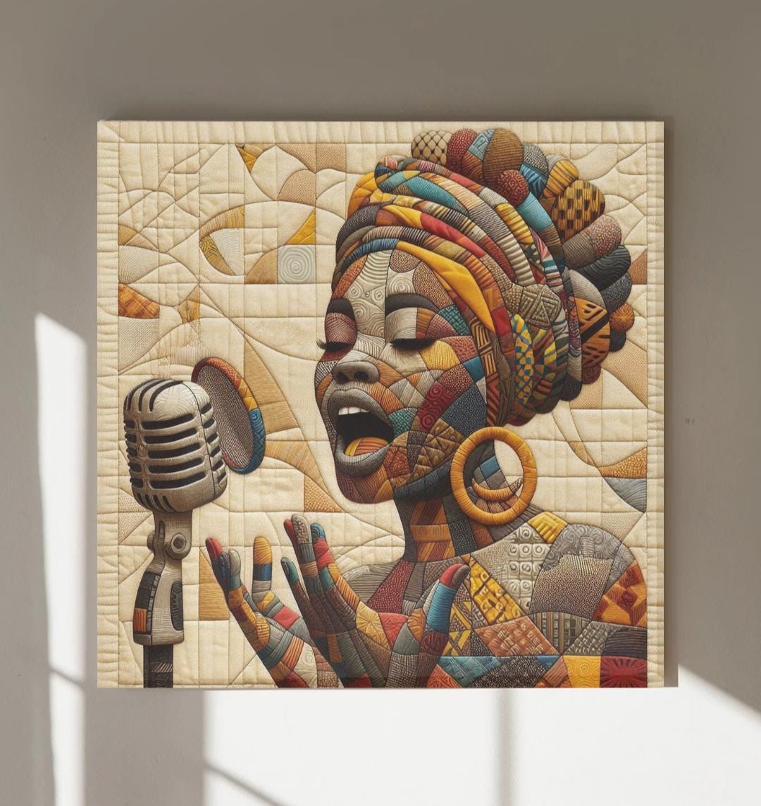 5 X African Kente Musical Family Wall Art Set A | DIGITAL DOWNLOAD ...
