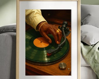 Láminas artísticas de lujo para tocadiscos de DJ: Joyas de oro y vinilo (descarga digital, juego de 5)