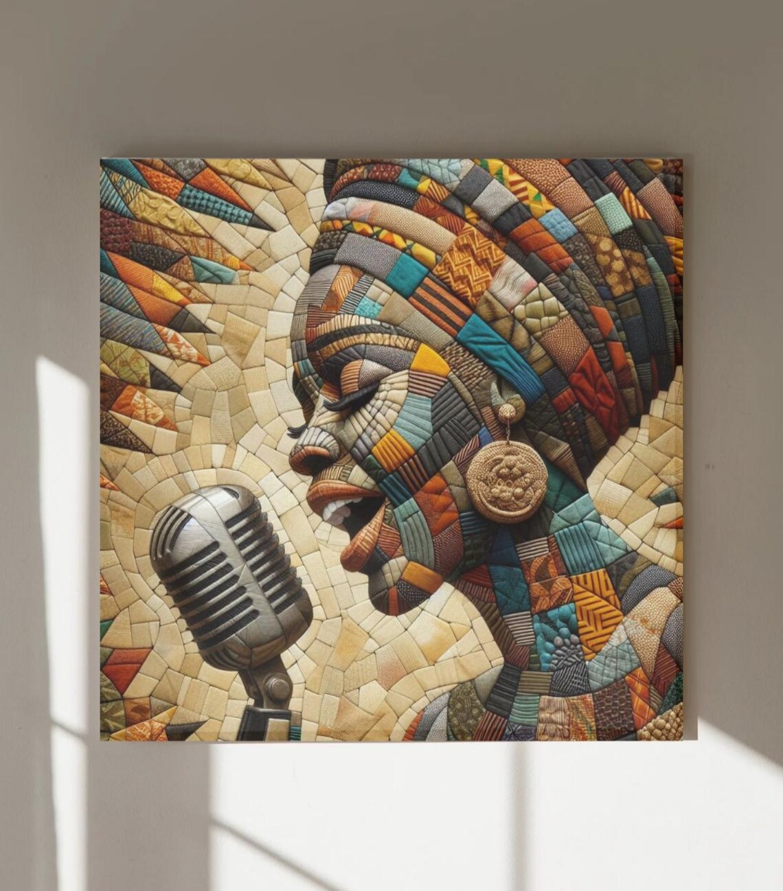 5 X African Kente Musical Family Wall Art Set C | DIGITAL DOWNLOAD ...