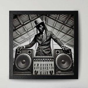 5 x 70er Jahre Reggae Dancehall Sound Set D| DIGITALER DOWNLOAD | Liebende Rock Porträts, AI Art, Printable | Schwarze Wand Kunst Drucke | Schwarze Frauen