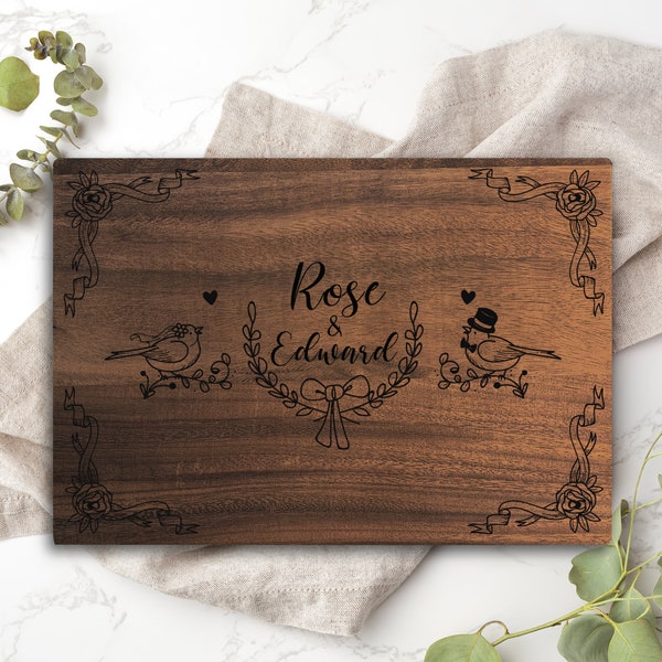 Personalized Cutting Boards,Valentine's Day Gifts,Wedding Gifts,Grilling Cutting Boards,Couples Gifts,Anniversary Gifts,Walnut Cutting Board