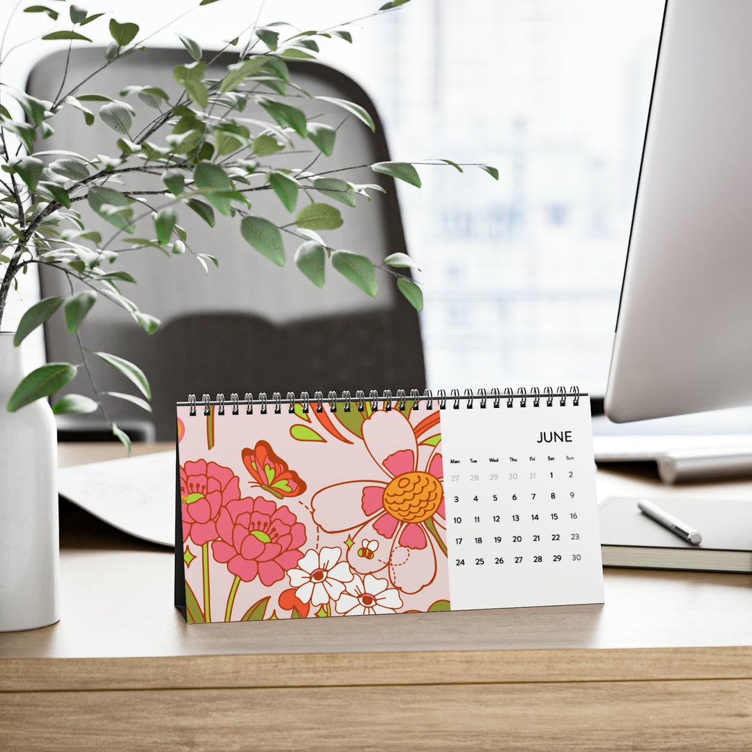 Simplex Desk Calendar (2024 Grid) - Etsy