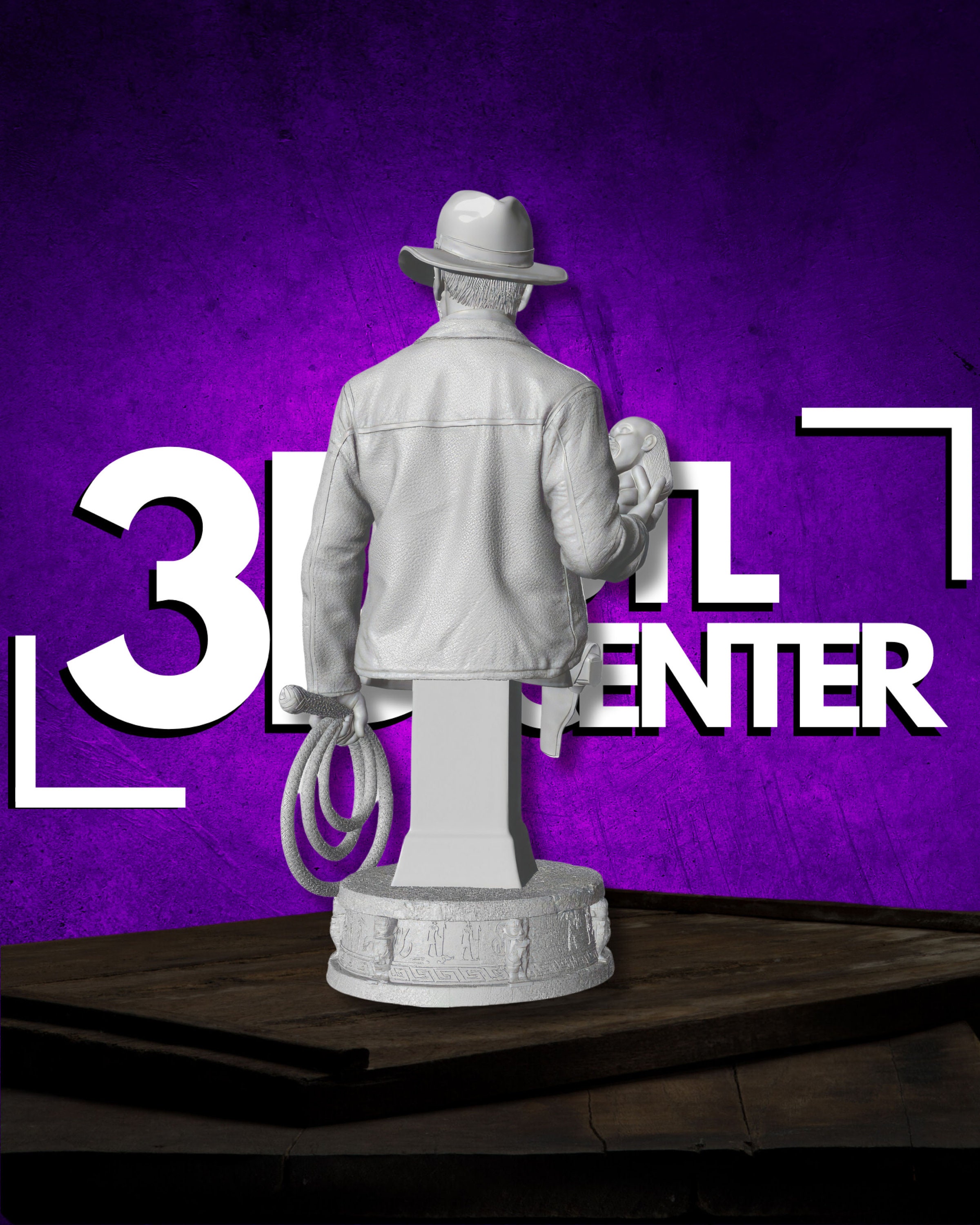 Indiana Jones Statue and Bust 3D Printer STL Files 3D STL Model 3D ...
