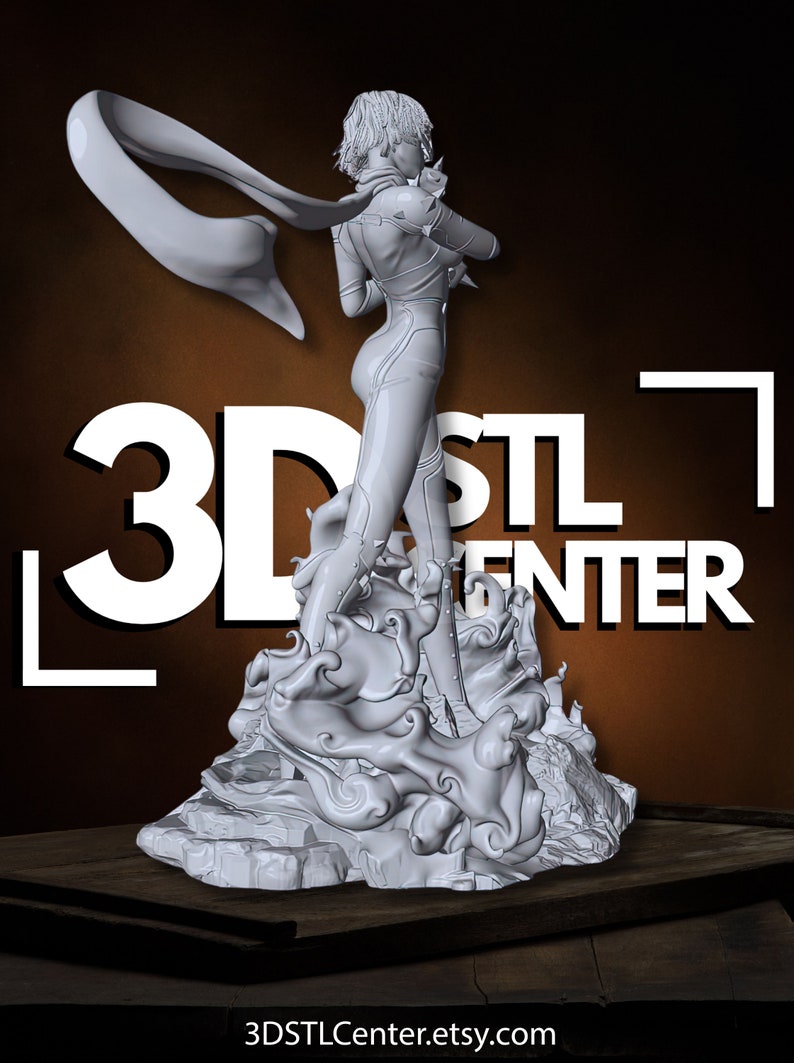 Anime Girl SC1126 3D Printer STL File High Quality 3D Printing Files 3D