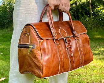 Leather Backpack Moroccan Leather Bag Handmade Backpack Men&#39;s Backpack Women&#39;s Backpack Vintage Backpack Unisex Leather Bag