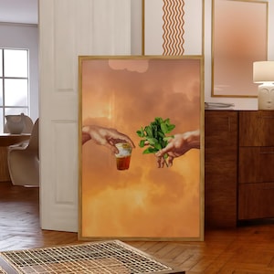 Affiche Maroc, Art Mural Marocain, Impression Art Maroc, Poster Vintage Maroc, Illustration Minimaliste Main, Poster Minimaliste Orange