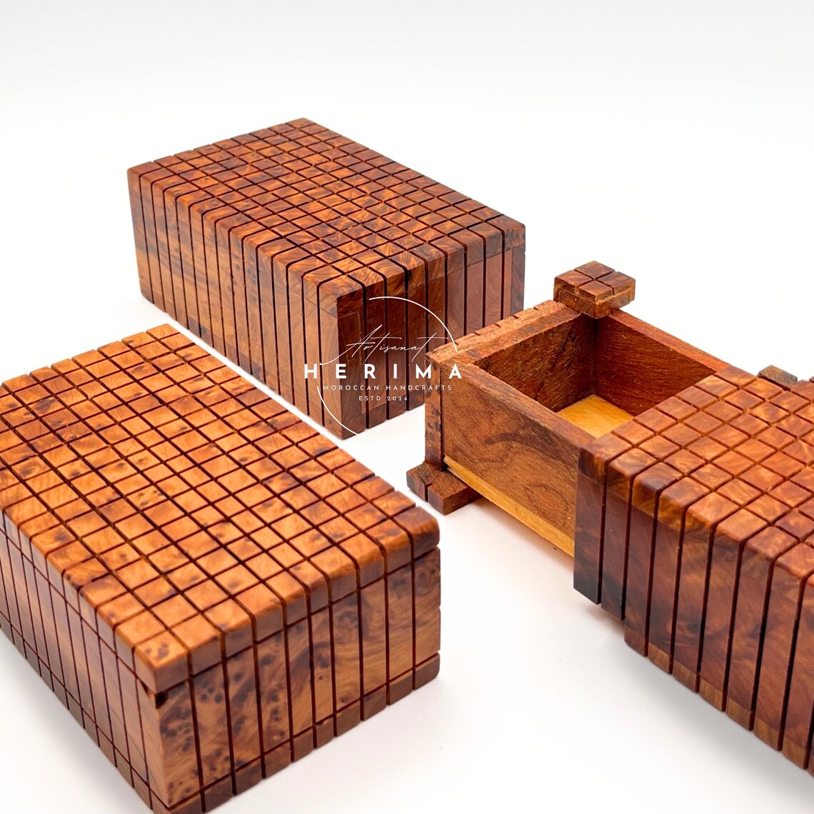 Secret Wooden Box Hidden Compartment Wooden Jewelry Box Jewelry Chest 