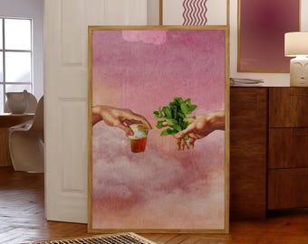 Morocco Poster, Moroccan Wall Art, Vintage Morocco Poster, Morocco Travel Poster, Rose Morocco Poster, Minimaliste Morocco Poster