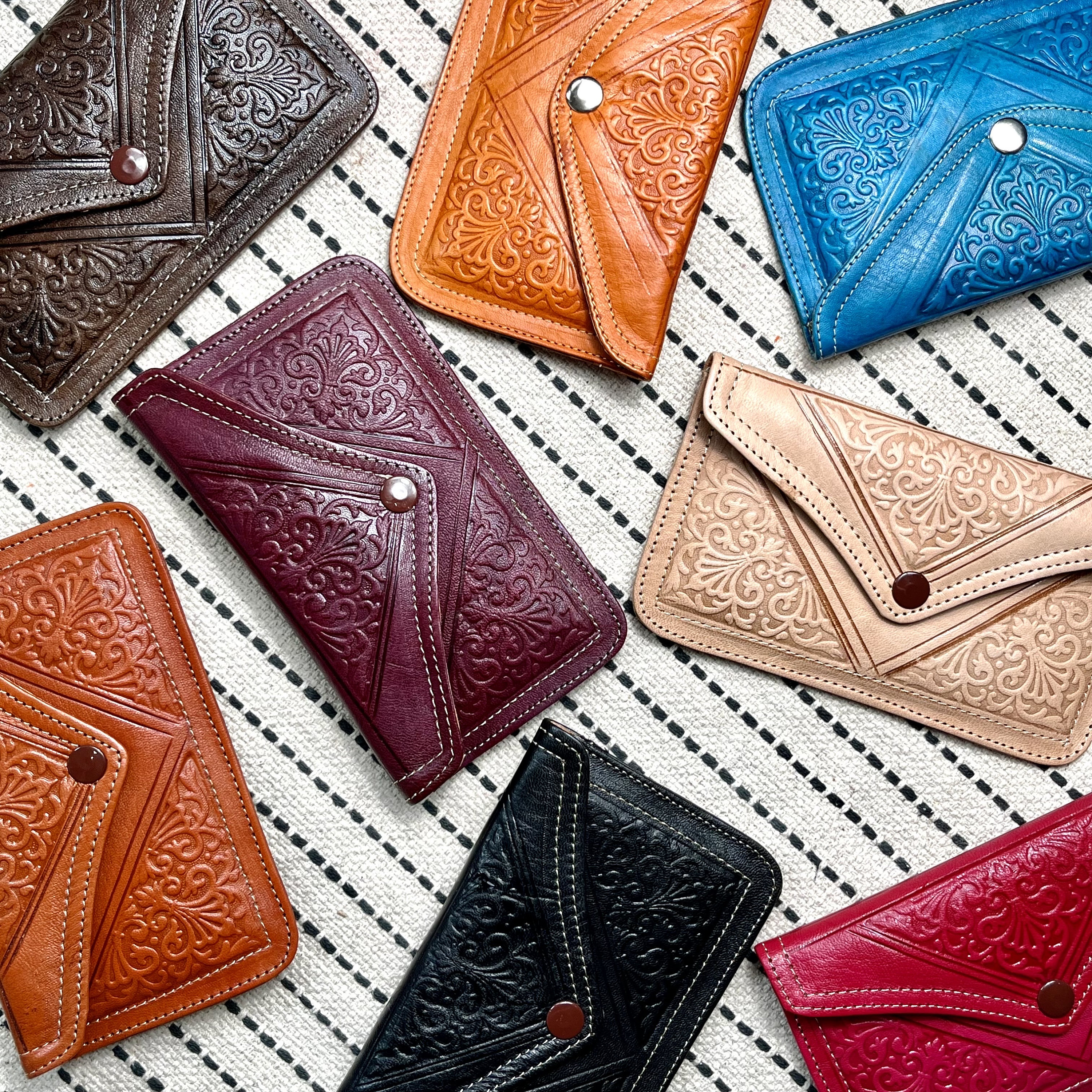 Wallet, Moroccan Leather Wallet, Moroccan Leather Coin Purse, Envelope Wallet, Women's Wallet, Men's Wallet