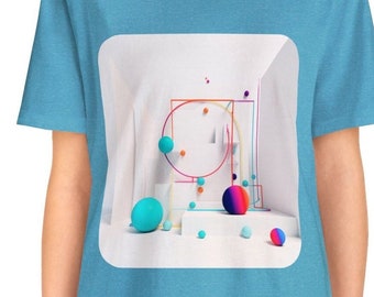 Abstract T-Shirt: Modern Art Geometric Tee, Casual Streetwear