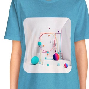 Abstract T-Shirt: Modern Art Geometric Tee, Casual Streetwear