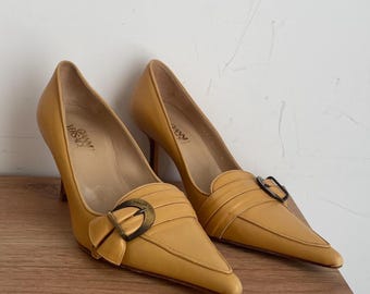 Vintage Gianni Versace Leder Pumps - Spitze — 36 EU / US 5.5 - 6