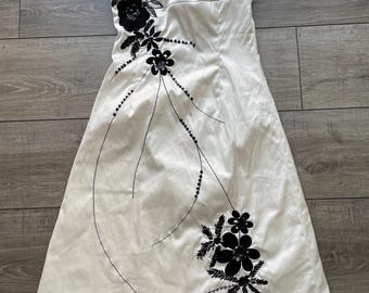 Vintage Jane Norman Satin-Minikleid – Größe M
