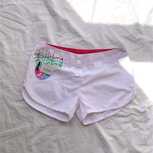 Y2K Billabong weiße Shorts | Low Rise Swim Surf Shorts Deadstock | Größe 2