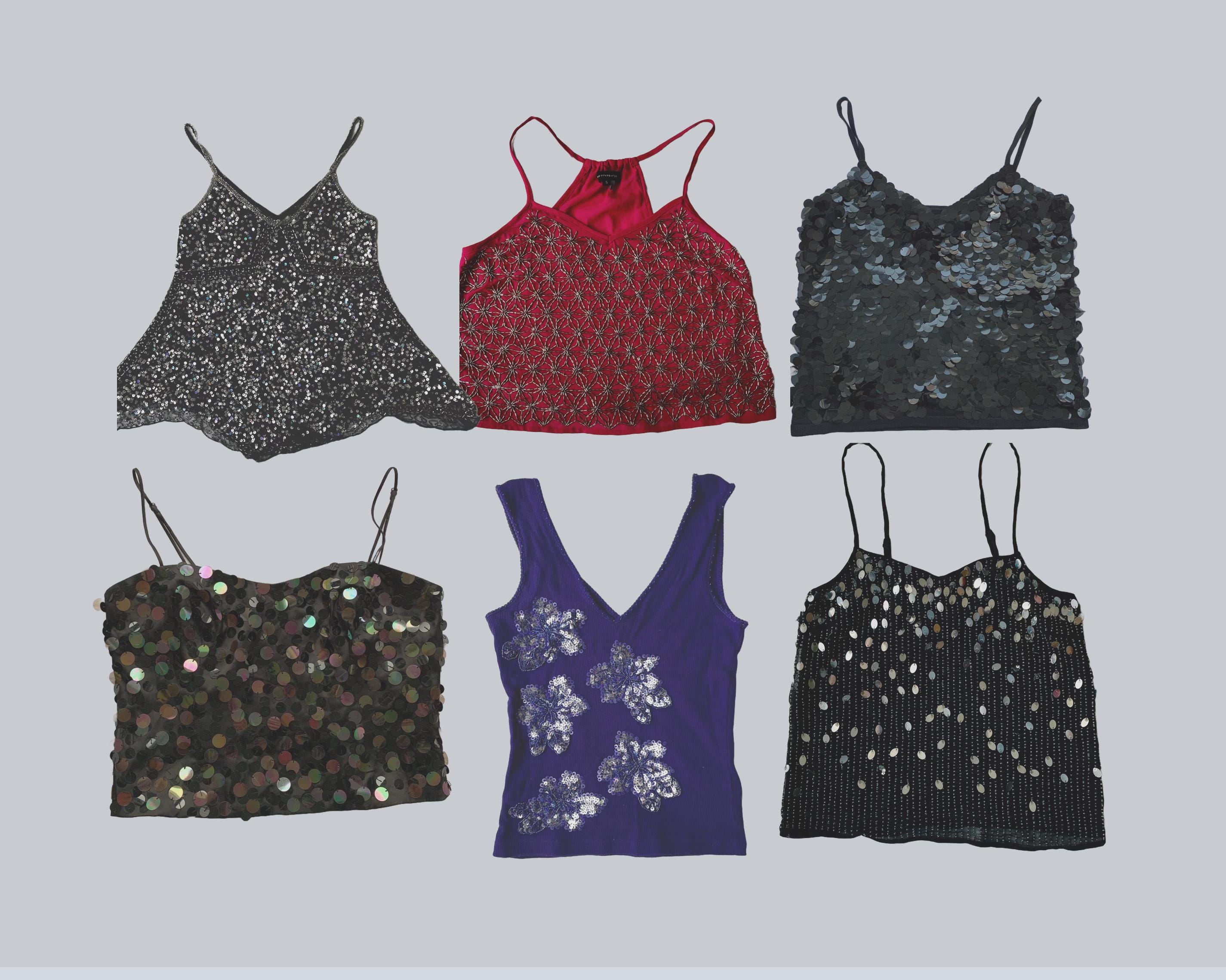 Y2k Sequin Top - Etsy Canada