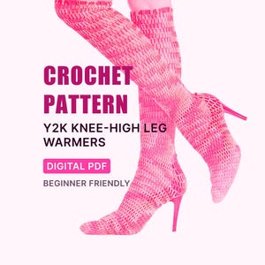 Crochet Pattern Thigh High Fishnet Stockings