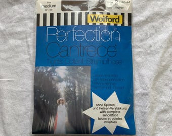 Medias Wolford Perfection Cantrece Vintage NWT color ahumado - Mediana