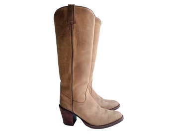 Vintage Tony Mora Cowboy Brown Leather Western Boots — EU 37