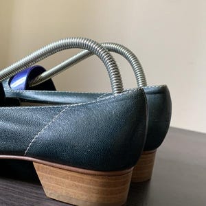 Vintage Green Leather Loafers — 37 size image 5