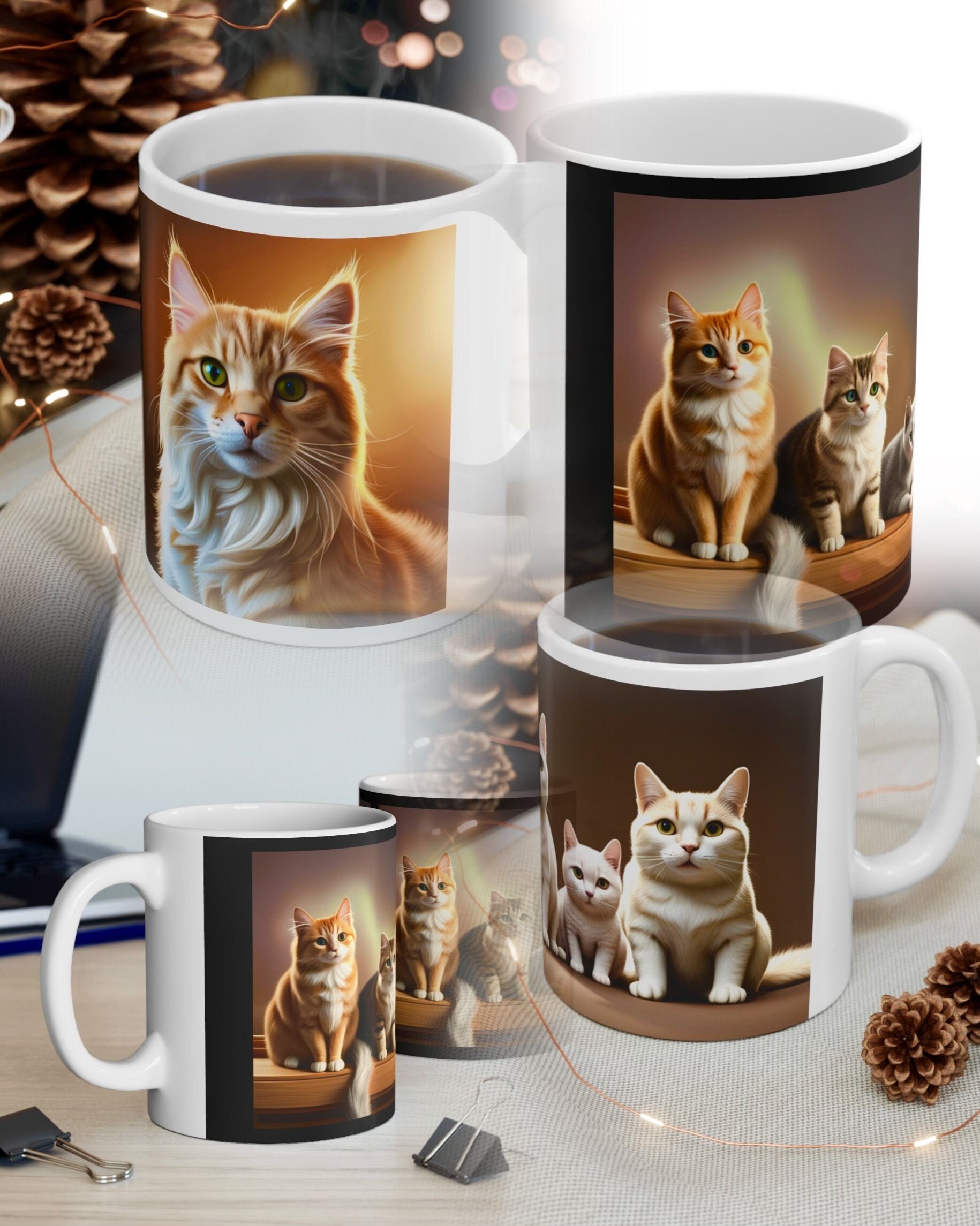 Taza personalizada para ocasiones especiales, taza divertida de gato, taza  de gato personalizada, taza de Navidad para gatos, regalo para vacaciones