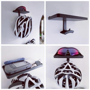 Bicycle Helmet Wall Hanger (Regular or Large) - Lite Version