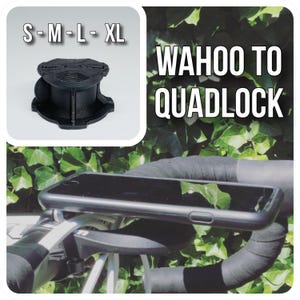 Wahoo Elemnt to Quadlock Adapter (sizes S/M/L/XL) - Mount your Quadlock case on a Wahoo Elemnt bike holder