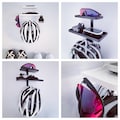 Bicycle Helmet Wall Hanger - Dual Tray (Black/White)