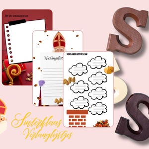 Printable Sinterklaas Aftelkalender en verlanglijstjes