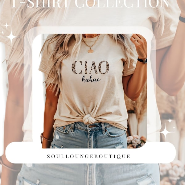 Ciao Kakao Shirt, Cooler Spruch Shirt, Statement T-Shirt minimalistisch, T-Shirt mit Spruch, Shirt Ciao Kakao, Humorvolles Shirt, Sarkasmus