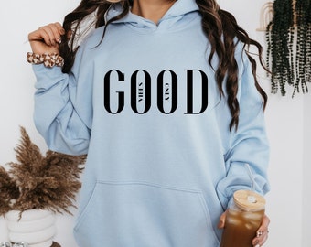 Good Vibes Only Hoodie, Gute Laune Pullover, Mental Health Sweatshirt, Geschenk Für Sie, Selflove Shirt, Positive Mindset Shirt, Affirmation