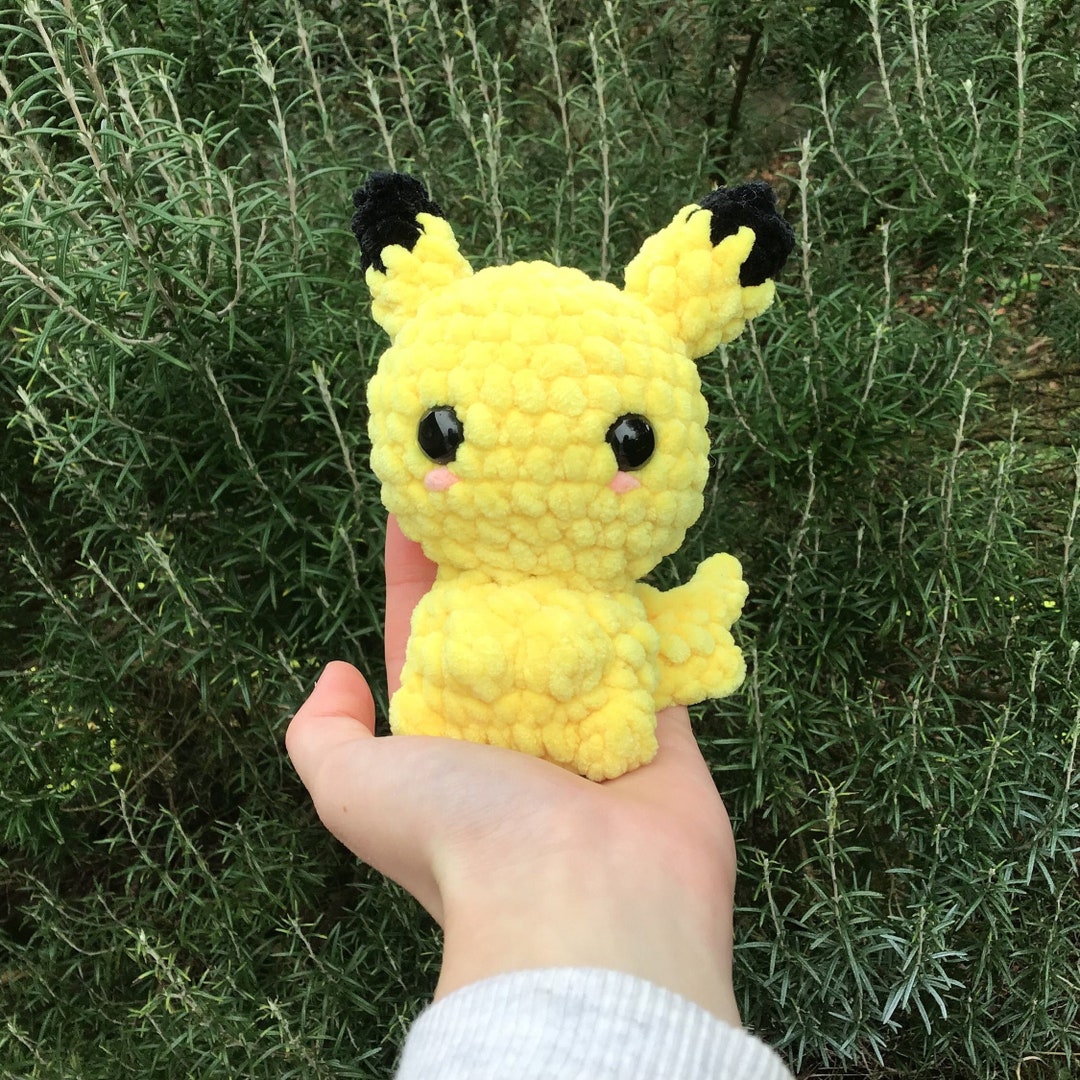 Plush Crochet Pikachu Amigurumi Kawaii - Etsy
