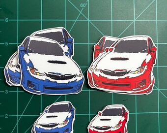 Snow Covered 2014 Impreza WRX Vinyl Sticker