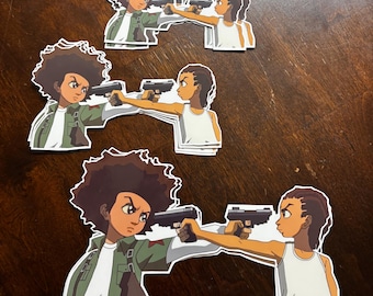 Riley and Huey sticker