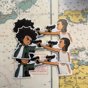 Riley and Huey sticker