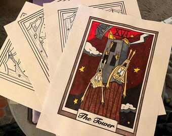 Shroom Sagas Tarot Digital Coloring Book