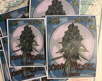 Sour diesel weed seed pack sticker *pls read description before you order……*. I will no longer send refunds, please read description!!!
