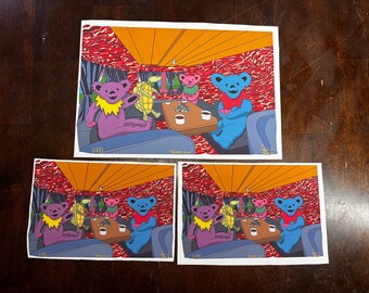 Grateful Dead “shaggy casino” art canvas print