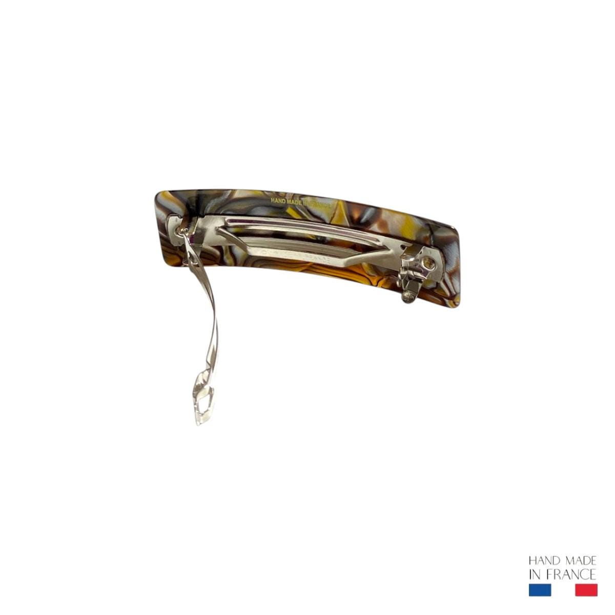 Sophie Cellulose Acetate Rectangle Hair Clip, Made in France 
