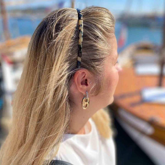 Handmade Cellulose Acetate Headband No Slip Grip Women\'s Hair Accessory Amazon.com : Camila Paris CP3882 French Headband for Women  main image 4