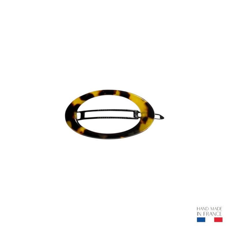 Apolline Haarspange – 6,4 cm – elegantes Haaraccessoire – handgefertigt – hergestellt in Frankreich Écaille foncée